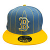 New Era Boston Red Sox Throwback Pinstripe 59FIFTY Fitted Hat