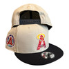 New Era Anaheim Angels Floral Fill 9FIFTY Snapback Hat 25th Season Side Patch
