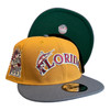 New Era Florida Marlins 9FIFTY Snapback Hat Panama Tan 1993 Inaugural Side Patch