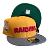 New Era Las Vegas Raiders 9FIFTY Snapback Hat Panama Tan 2020 Inaugural Patch