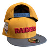 New Era Las Vegas Raiders 9FIFTY Snapback Hat Panama Tan 2020 Inaugural Patch