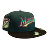 New Era Miami Marlins Crawlers Pack 59FIFTY Fitted Hat 25th Year Patch