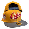 New Era Chicago Cubs 9FIFTY Snapback Hat Panama Tan Wrigley Field Side Patch
