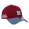 New Era Houston Astros Cherry 9FORTY Adjustable Snapback Hat Astros Side Patch