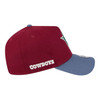 New Era Dallas Cowboys Cherry 9FORTY Adjustable Snapback Hat Cowboys Side Patch New Era Dallas Cowboys Cherry 9FORTY Adjustable Snapback Hat Cowboys Side Patch