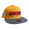 New Era Kansas City Chiefs 9FIFTY Snapback Hat Panama Tan 60th Year Side Patch