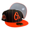 New Era Baltimore Orioles Throwback Pinstripe 59FIFTY Fitted Hat