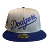New Era Los Angeles Dodgers Pivot Mesh 59FIFTY Hat Cap 60 Year Side Patch