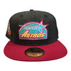New Era Houston Astros 59FIFTY Fitted Hat Cap Vintage POP 40 Year Patch