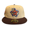 New Era Houston Astros 59FIFTY Fitted Hat Cap 45 Year Patch Khaki
