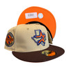 New Era Houston Astros 59FIFTY Fitted Hat Cap 45 Year Patch Khaki