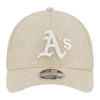 New Era Oakland Athletics 9FORTY M-Crown A-Frame Snapback Hat Cotton Weave Stone