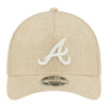 New Era Atlanta Braves 9FORTY M-Crown A-Frame Snapback Hat Cotton Weave Stone