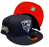 New Era Chicago Bears 59FIFTY Fitted Hat Cap Navy 100 Year Side Patch