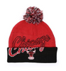 Chicago Bulls Double Take Pom Beanie Hat Cap Windy City - OSFM