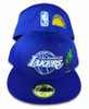Los Angeles Lakers Palm Trees 59FIFTY Blue Fitted Hat Blue Bottom