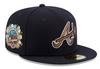 New Era Atlanta Braves Botanical 59FIFTY Fitted Hat 40th Year Side Patch