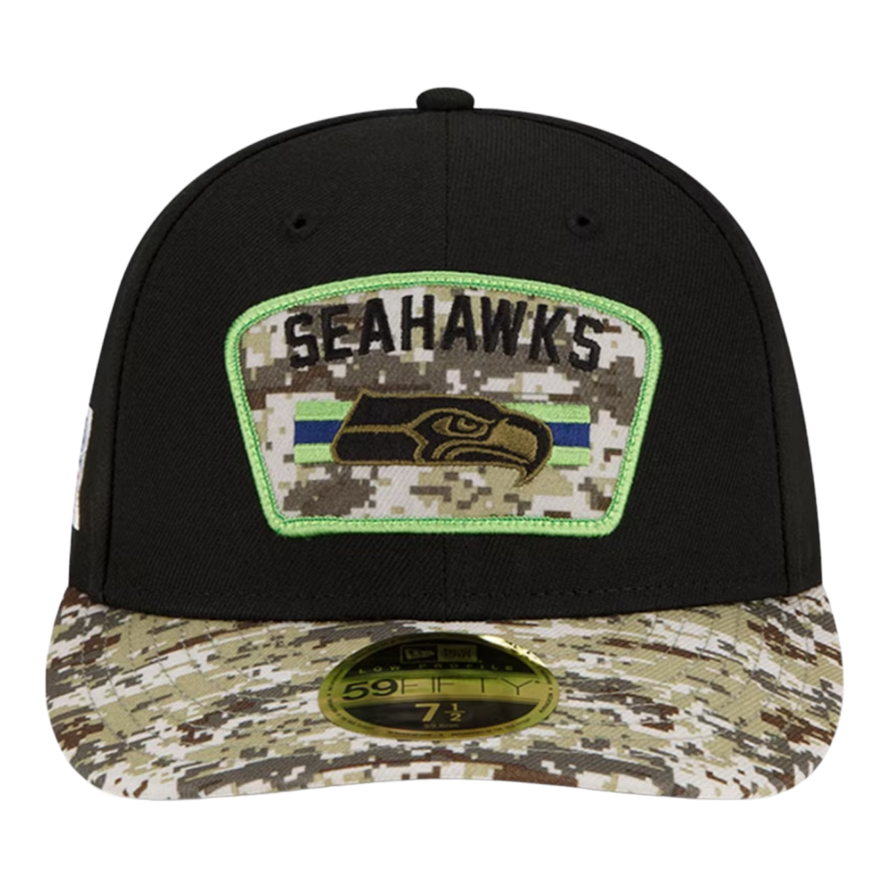 New Era Seattle Seahawks Salute to Service 59FIFTY Low Profile Fitted Hat