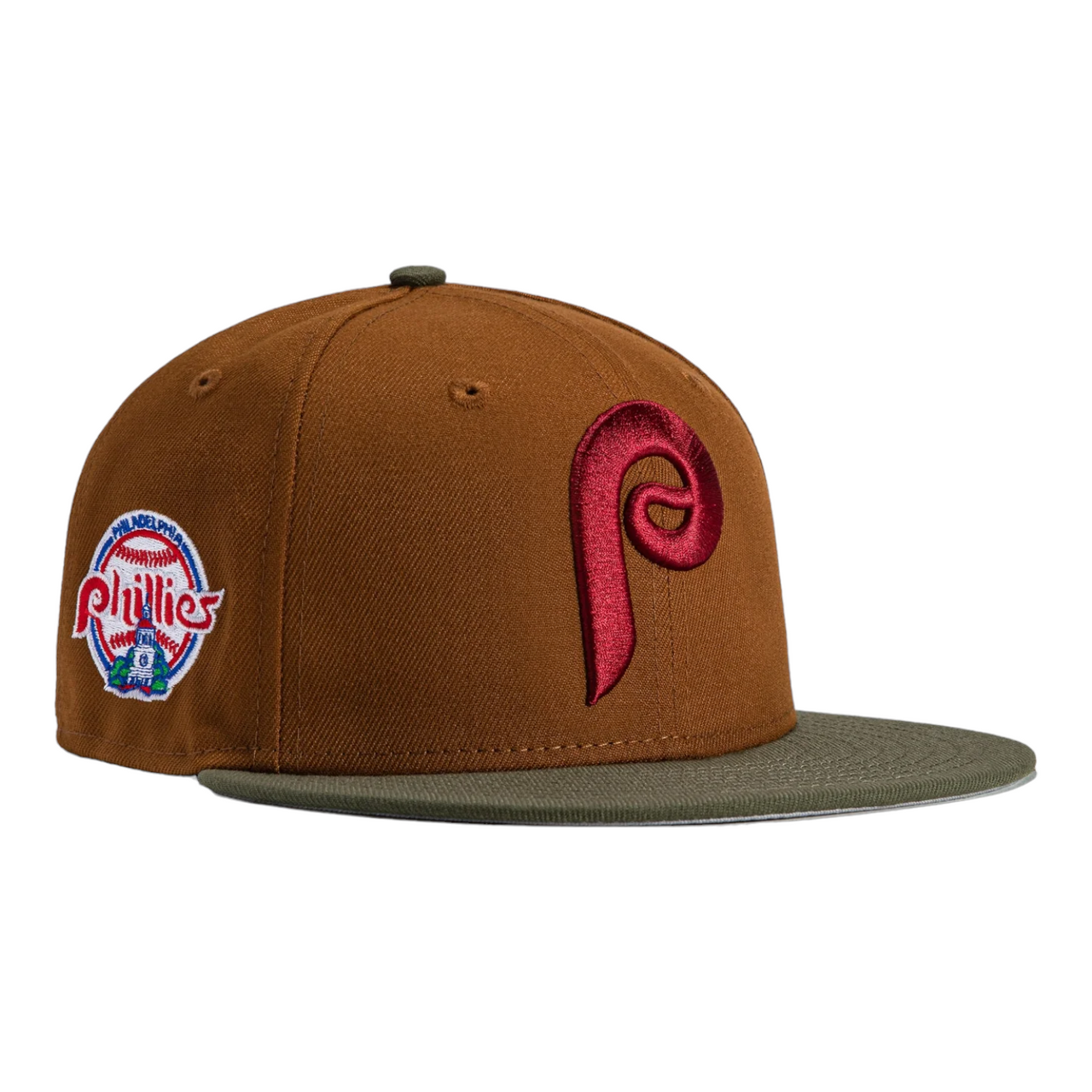 New Era Philadelphia Phillies Khaki Pack 59FIFTY Fitted Hat Phillies Patch