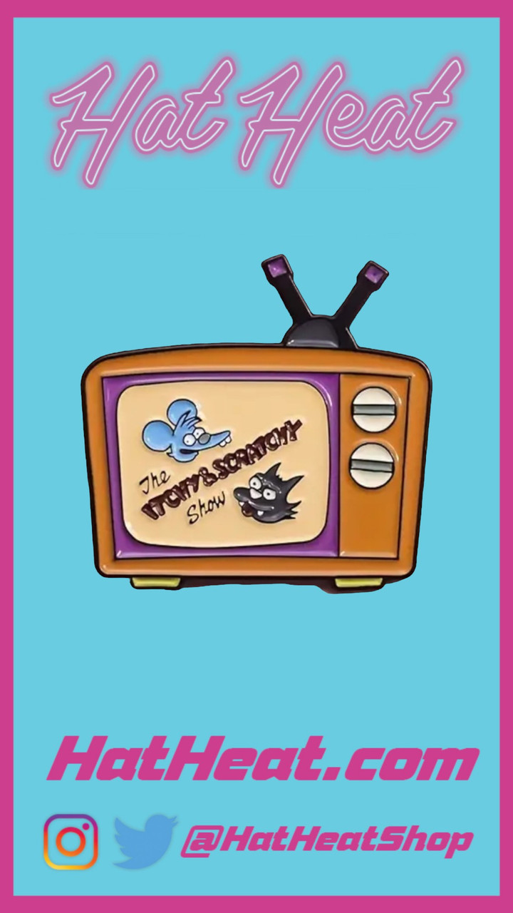 Itchy Scratchy Cartoon Comic Character Enamel Pins Itchy Scratchy Cartoon Comic Character Enamel Pins