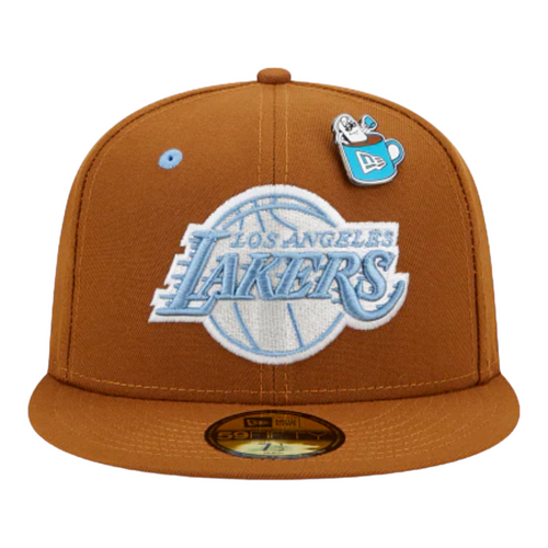 New Era Los Angeles Lakers Hot Cocoa 59FIFTY Fitted Hat With Pin