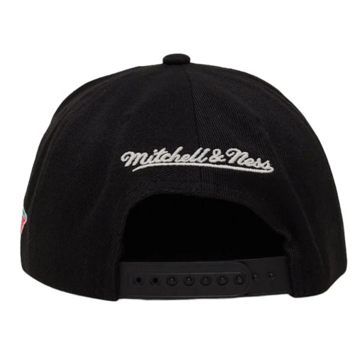 Mitchell & Ness San Antonio Spurs Glow Script Snapback Hat