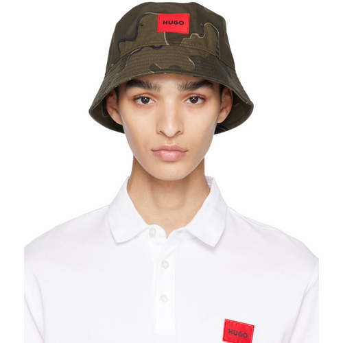 HUGO BOSS Khaki Camo Bucket Hat