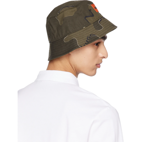 HUGO BOSS Khaki Camo Bucket Hat