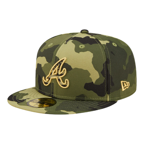 New Era Atlanta Braves MLB Armed Forces Day 59FIFTY Camo Fitted Hat