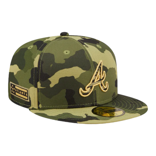 New Era Atlanta Braves MLB Armed Forces Day 59FIFTY Camo Fitted Hat