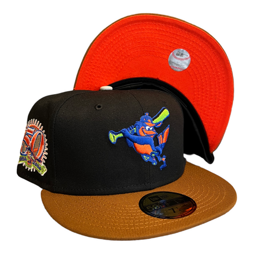 New Era Baltimore Orioles Gingerbread 59FIFTY Fitted Hat 50th Year Patch