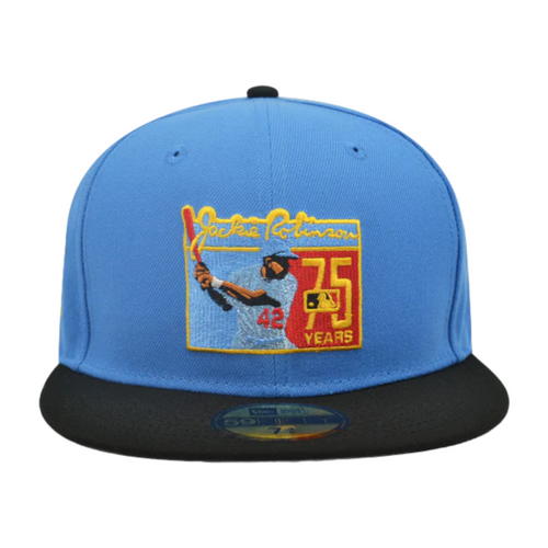 New Era Los Angeles Dodgers 59FIFTY Fitted Hat Cap 75 Years Of Jackie Blue