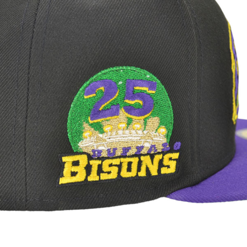 New Era Buffalo Bisons Sliding Buster 59FIFTY Fitted Hat Cap Black MiLB New Era Buffalo Bisons Sliding Buster 59FIFTY Fitted Hat Cap Black MiLB