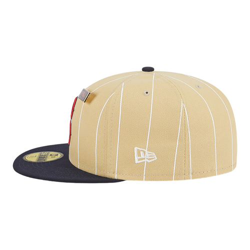 New Era Boston Red Sox Retro Pinstripe 59FIFTY Fitted Hat With Pin