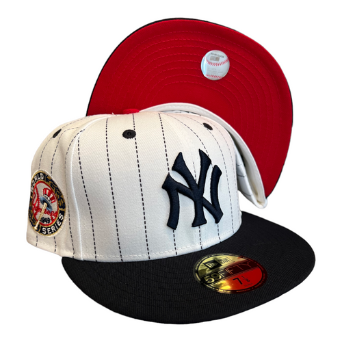 New Era New York Yankees Retro Pinstripe 59FIFTY Fitted Hat 1949 WS Patch