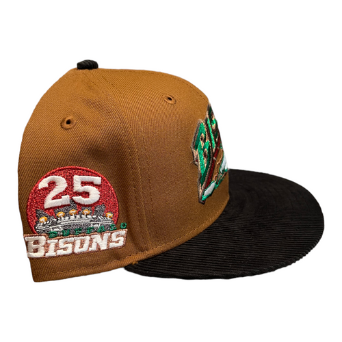 New Era Buffalo Bisons Sliding Buster 59FIFTY Hat Cap Corduroy Brim MiLB New Era Buffalo Bisons Sliding Buster 59FIFTY Hat Cap Corduroy Brim MiLB