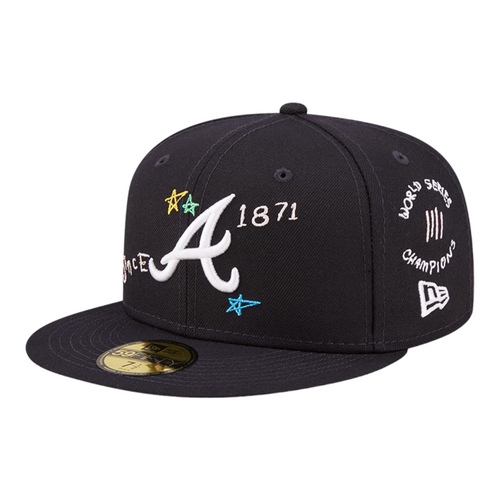 New Era Atlanta Braves MLB Scribble 59FIFTY Hat