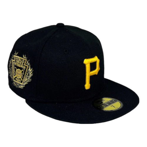 New Era Pittsburgh Pirates 59FIFTY Fitted Hat Cap Laurel Side Patch New Era Pittsburgh Pirates 59FIFTY Fitted Hat Cap Laurel Side Patch