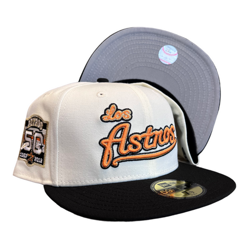 New Era Houston Los Astros 59FIFTY Fitted Hat Cap 50 Year Side Patch