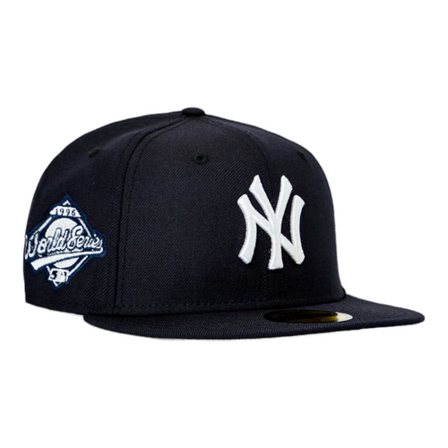 New Era New York Yankees 59FIFTY Fitted Hat Cap Navy 1996 WS Side Patch New Era New York Yankees 59FIFTY Fitted Hat Cap Navy 1996 WS Side Patch