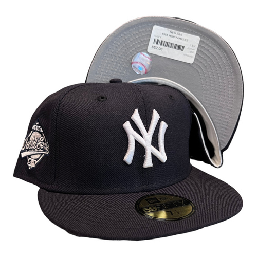 New Era New York Yankees 59FIFTY Fitted Hat Cap Navy 1996 WS Side Patch