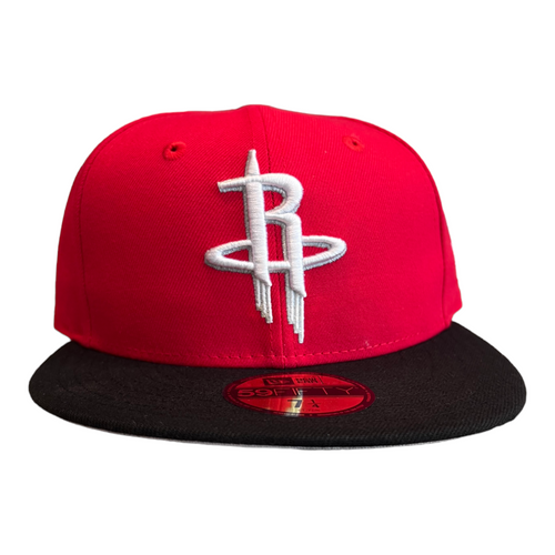 New Era Houston Rockets 2 Tone 59FIFTY Fitted Hat Cap Red / Gray UV