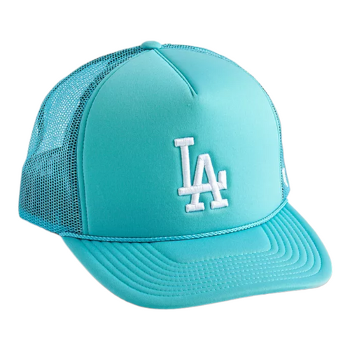 47 Brand Los Angeles Dodgers Trucker Snapback Baseball Hat Cap Teal