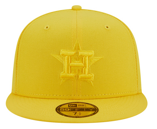 New Era Houston Astros Icon Color Pack 59FIFTY Fitted Hat Yellow