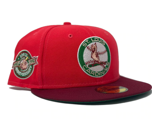 New Era St Louis Cardinals 100TH Anniversary Patch 59FIFTY Fitted Hat