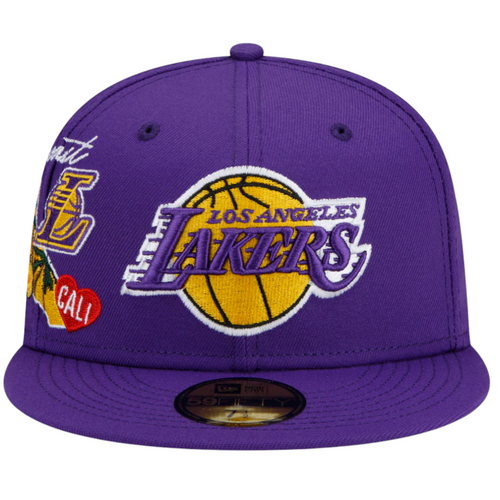 New Era Los Angeles Lakers City Cluster 59FIFTY Fitted Hat New Era Los Angeles Lakers City Cluster 59FIFTY Fitted Hat