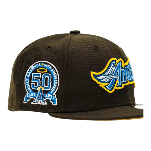New Era Los Angeles Angels 59FIFTY Fitted Hat Cap 50 Year Side Patch