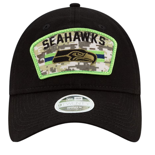 New Era Seattle Seahawks Salute To Service 9TWENTY Adjustable Hat - Women's