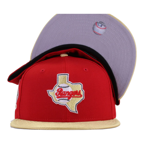 New Era Texas Rangers Two Tone 59FIFTY Fitted Hat Arlington Stadium Patch