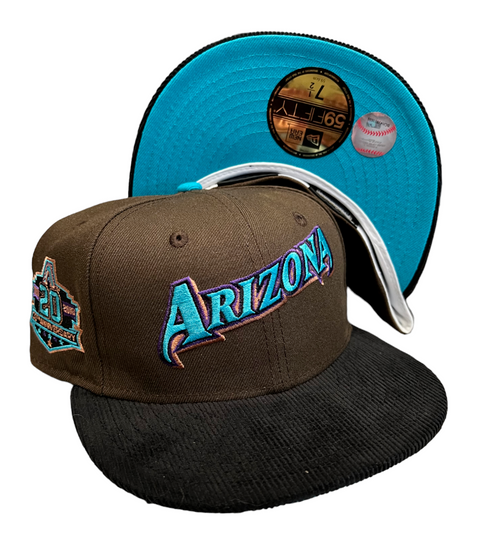 Arizona Diamondbacks 59FIFTY Hat Corduroy Brim 20 Year Side Patch